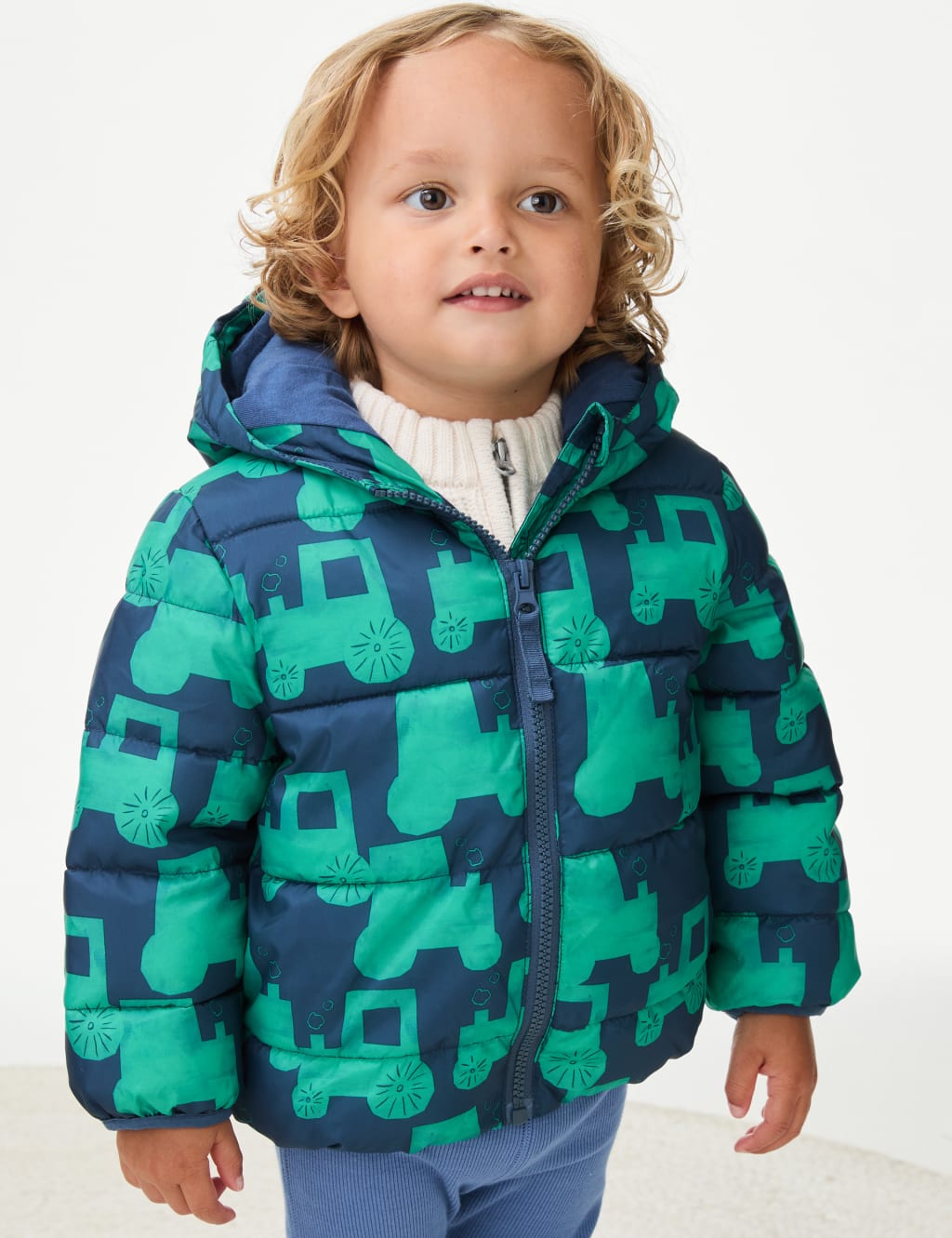 Stormwear Tractor Padded Jacket 0 3 Yrs M S Collection M S
