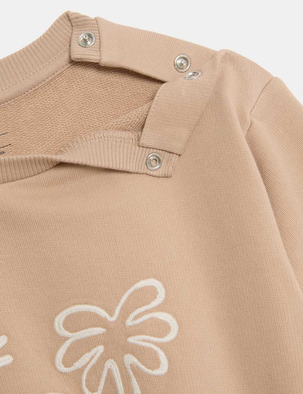 Cotton Rich Slogan Sweatshirt (0-36 Mths) 3 of 3