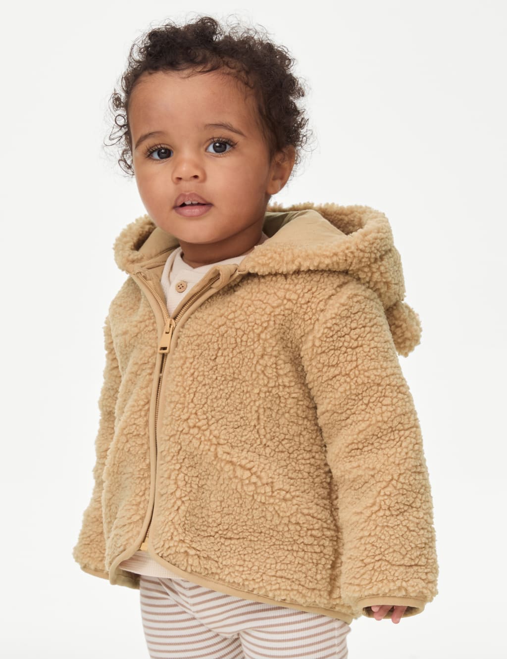 Borg Hooded Jacket 0 3 Yrs