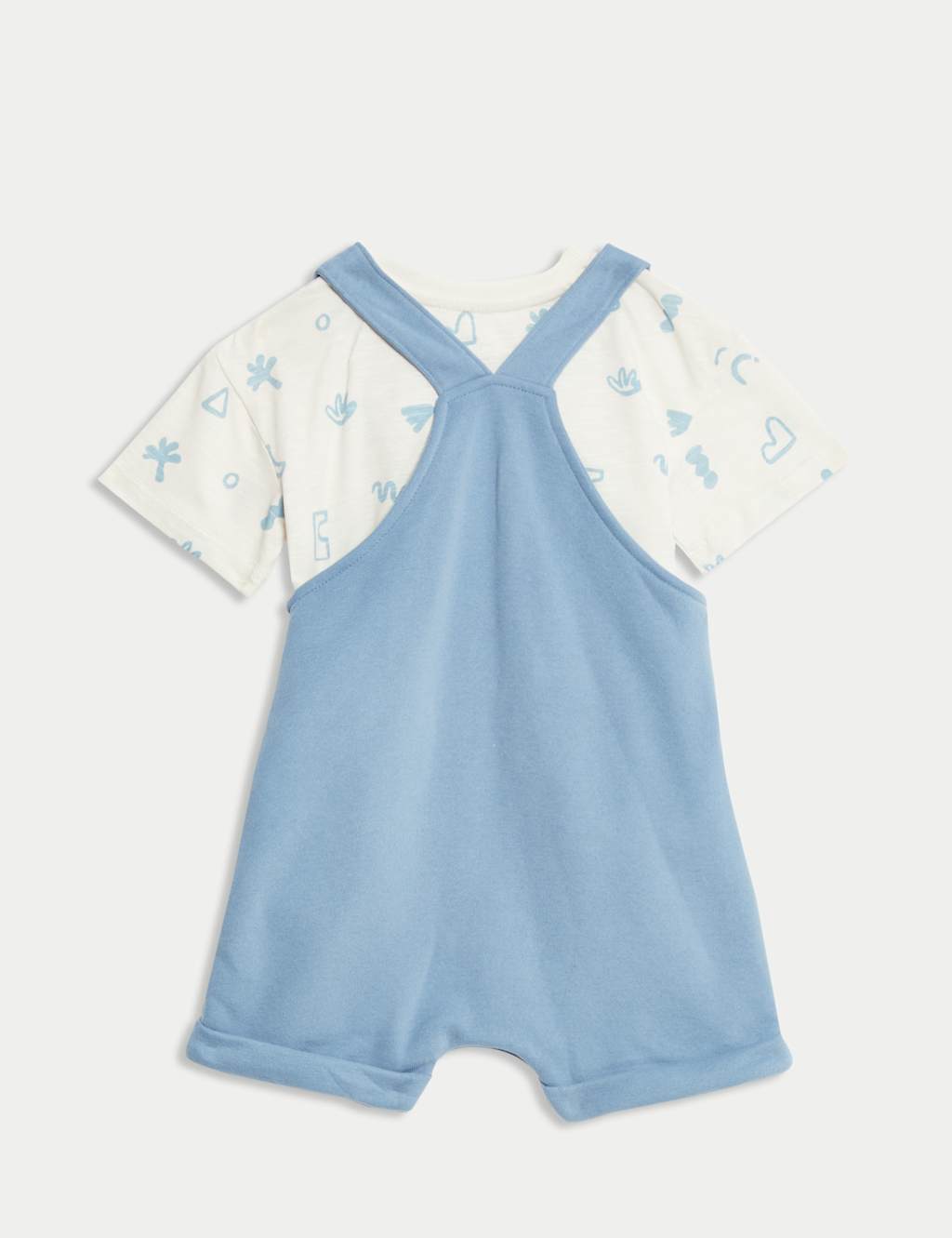 2pc Cotton Rich Dungaree Outfit (0-3 Yrs) 2 of 6