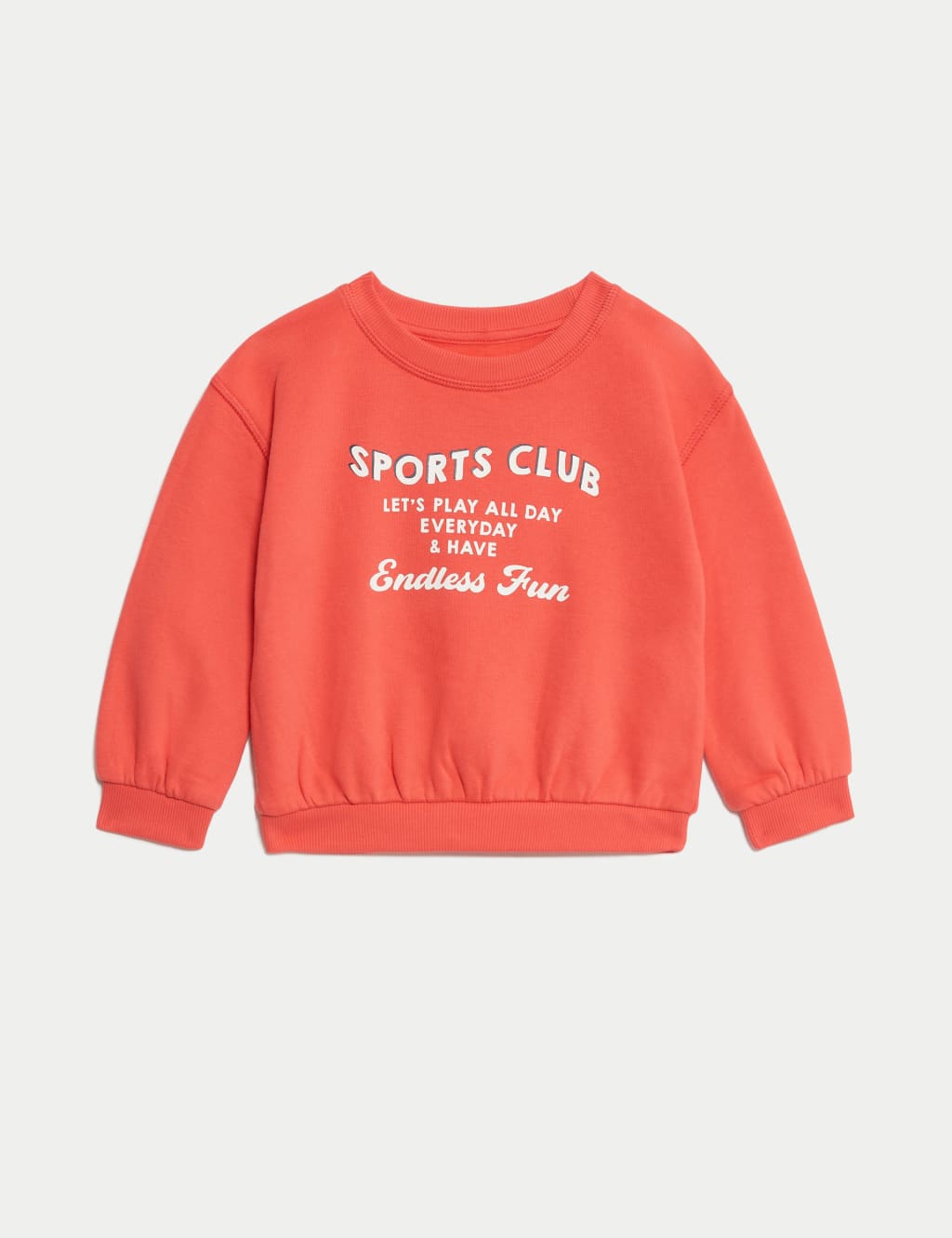 2pc Cotton Rich Sports Club Slogan Outfit (0-6 Yrs) 3 of 6