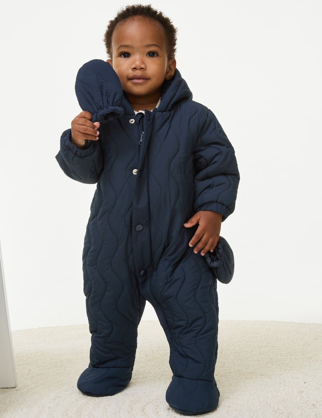 Padded Hooded Snowsuit 0 3 Yrs M S Collection M S