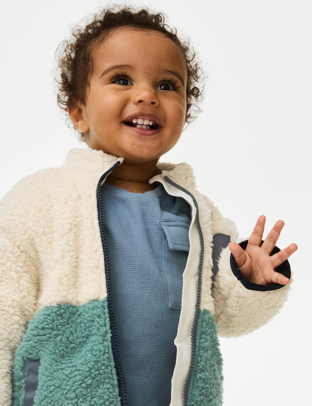 Kids borg jacket sale