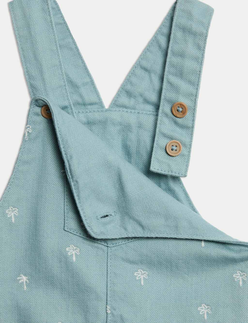 2pc Cotton Rich Palm Print Bibshort (0-3 Yrs) 5 of 6