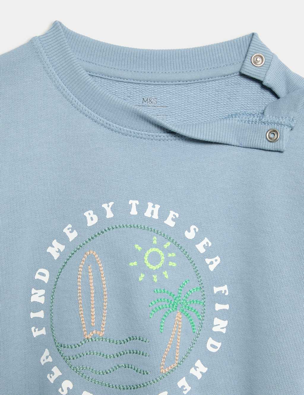 Pure Cotton By The Sea Sweatshirt (0 Mths-3 Yrs) 3 of 3