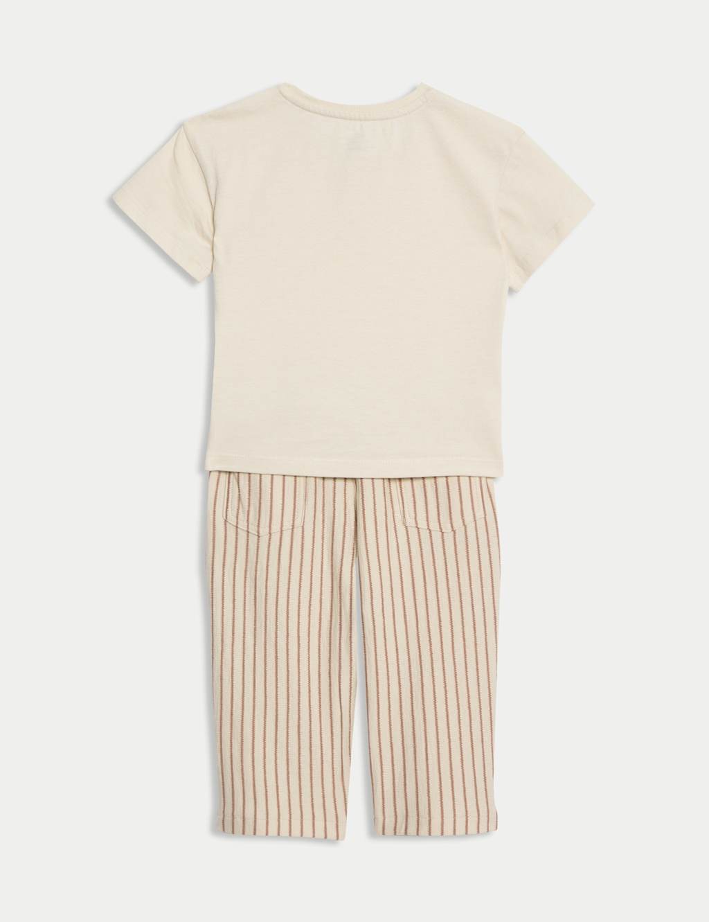 2pc Pure Cotton Striped Top & Bottom Outfit (0-6 Yrs) 2 of 6