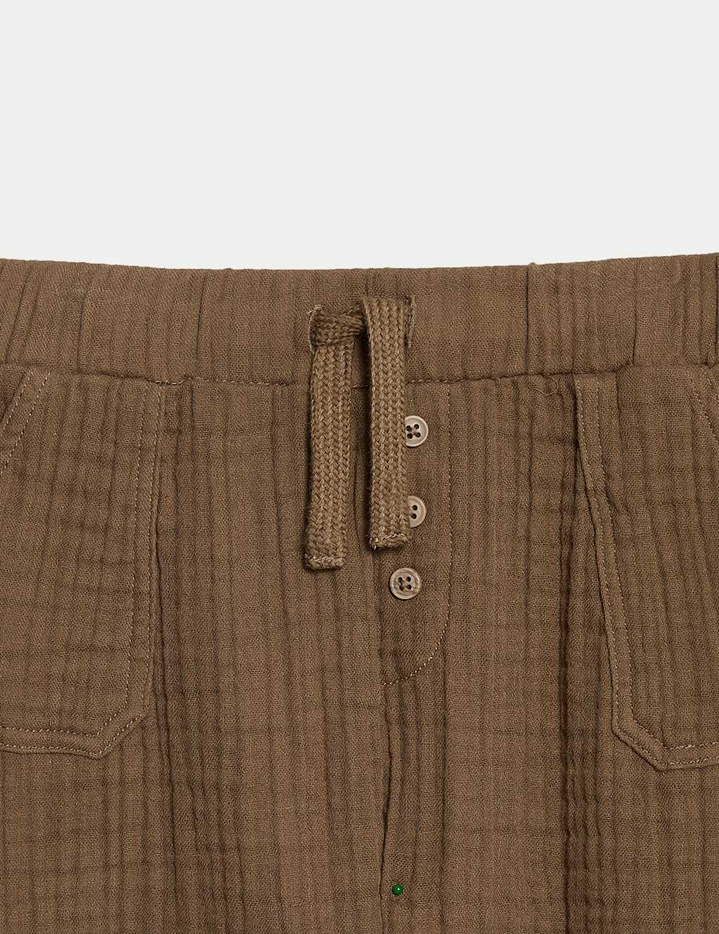 Pure Cotton Double Cloth Trousers (0-6 Yrs) 3 of 3