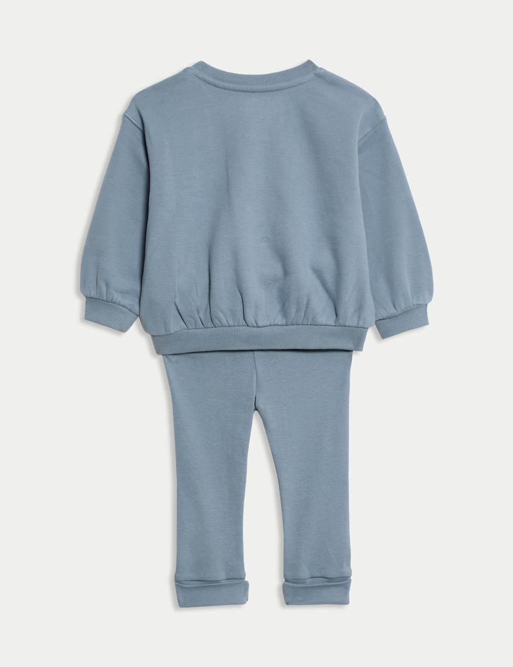 2pc Cotton Rich Blue Sweatshirt Outfit (0-3 Yrs) 2 of 6