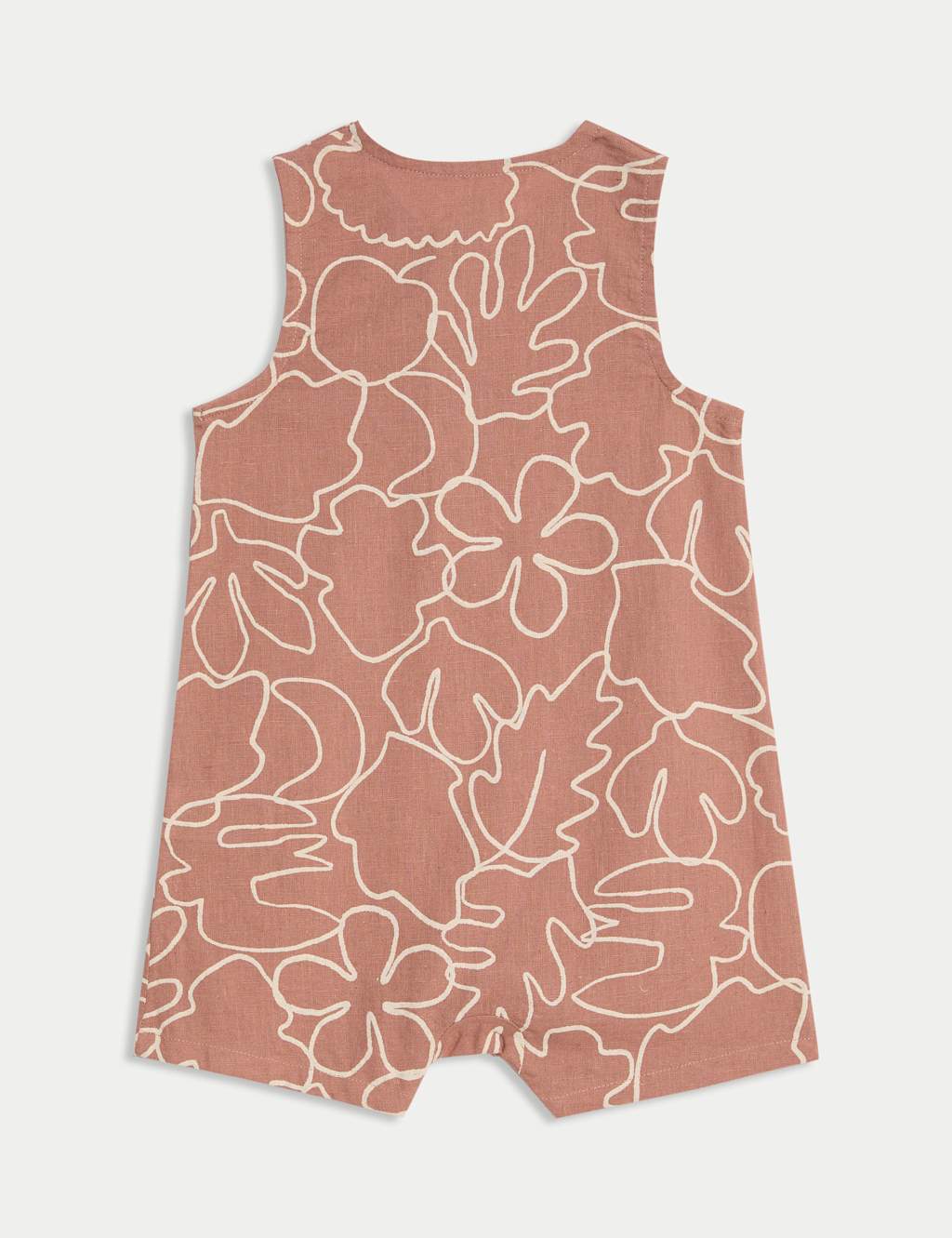 Cotton Rich Leaf Print Romper (0-3 Yrs) 2 of 4