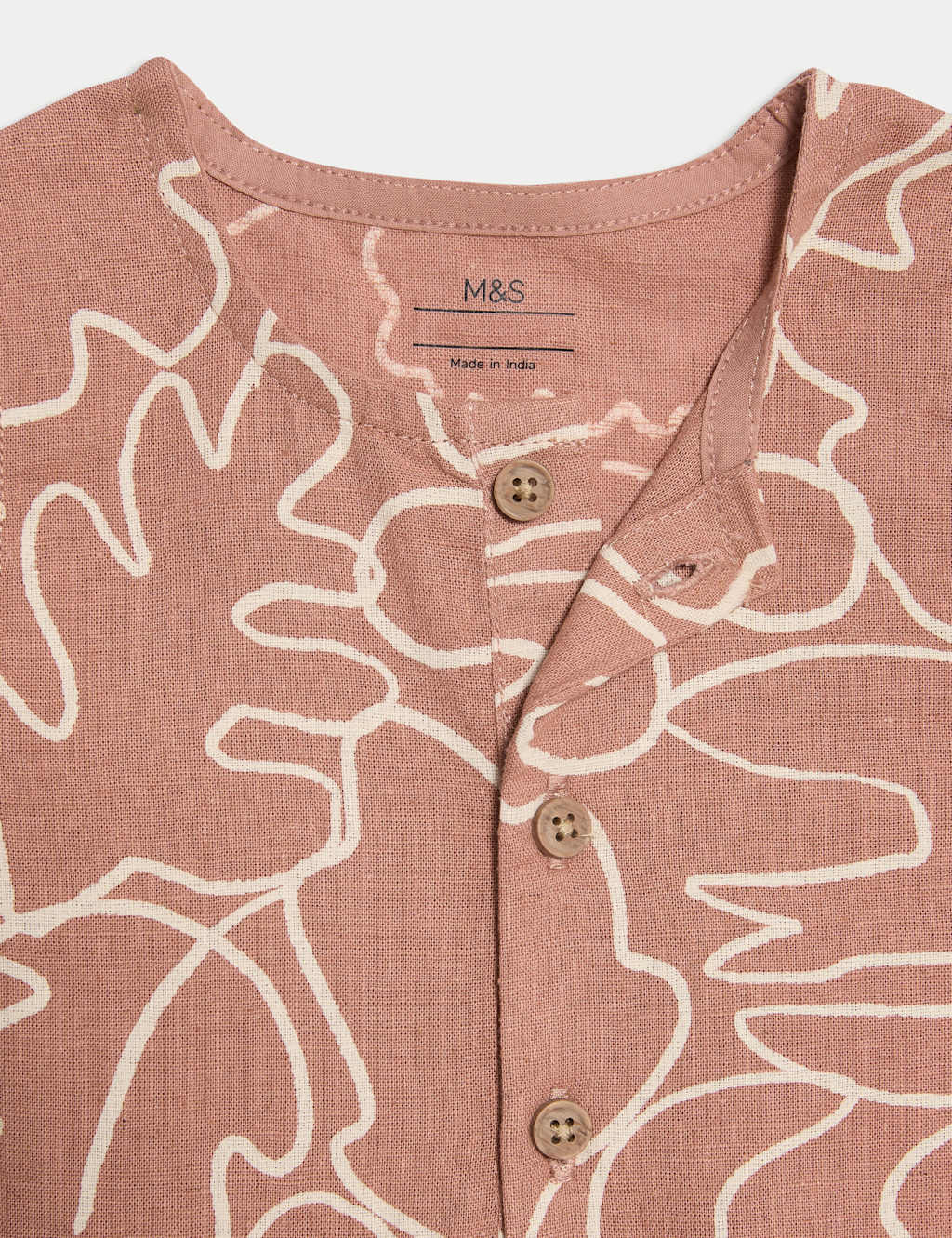 Cotton Rich Leaf Print Romper (0-3 Yrs) 3 of 4