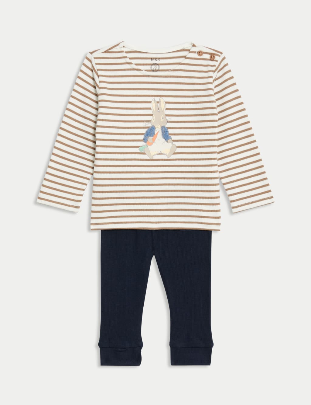 2pc Cotton Rich Peter Rabbit Outfit 0 3 Yrs M S Collection M S