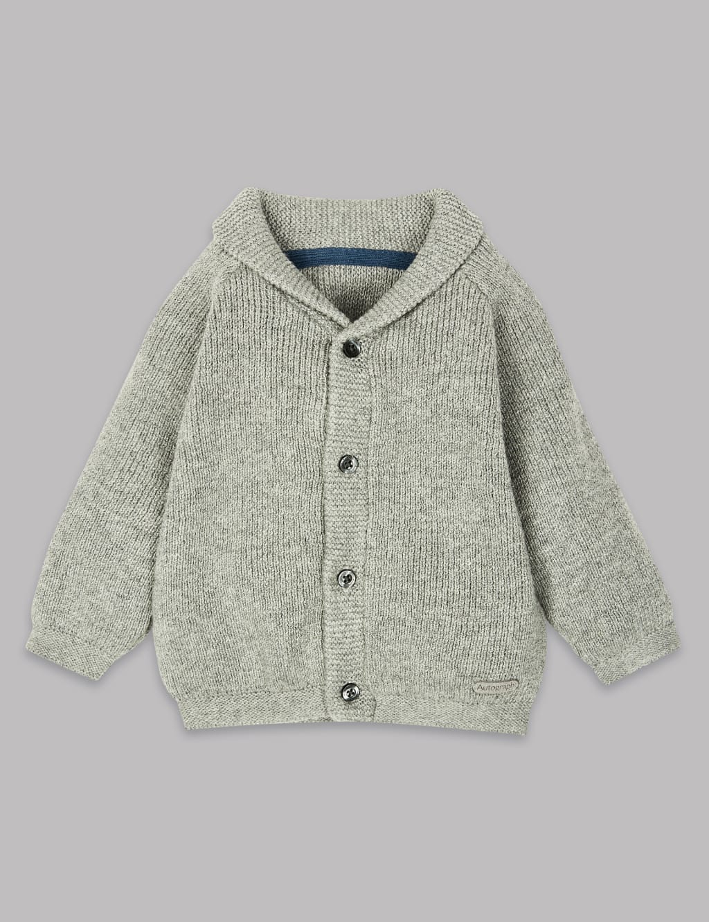 Cotton Rich Shawl Collar Cardigan 2 of 4