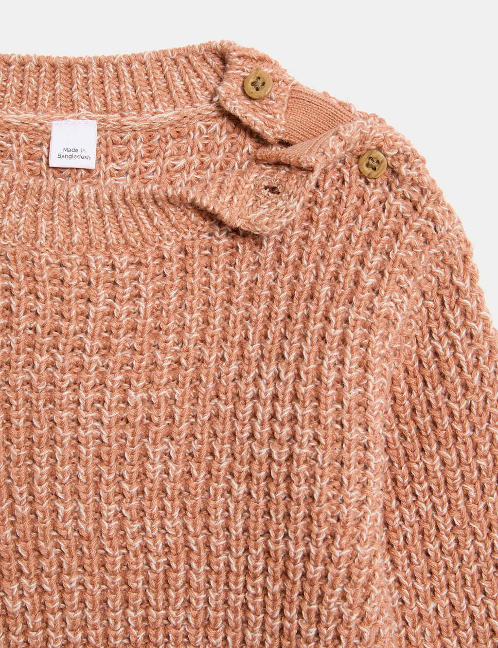 Pure Cotton Open Knit Jumper (0-3 Yrs) 3 of 3