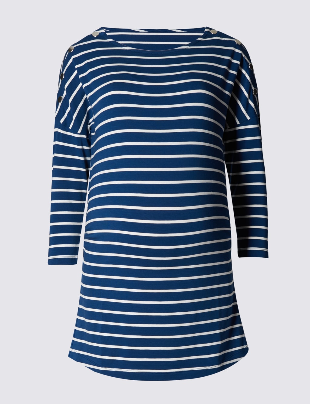 Maternity Nautical Striped Feeding Top 2 of 5