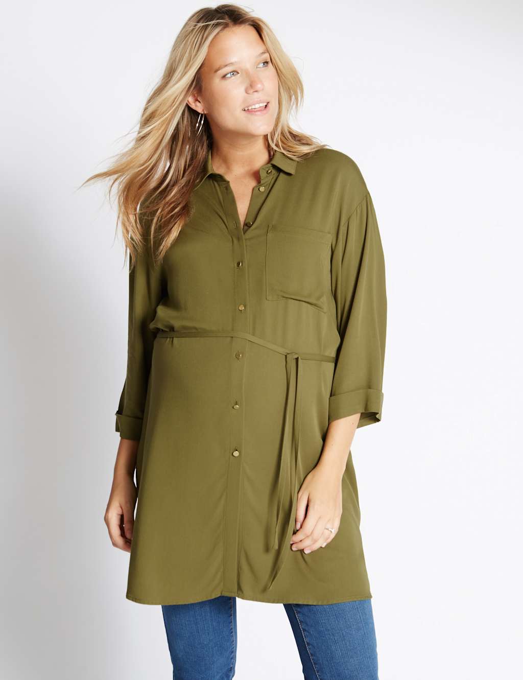 Maternity Military Shirt 1 of 3