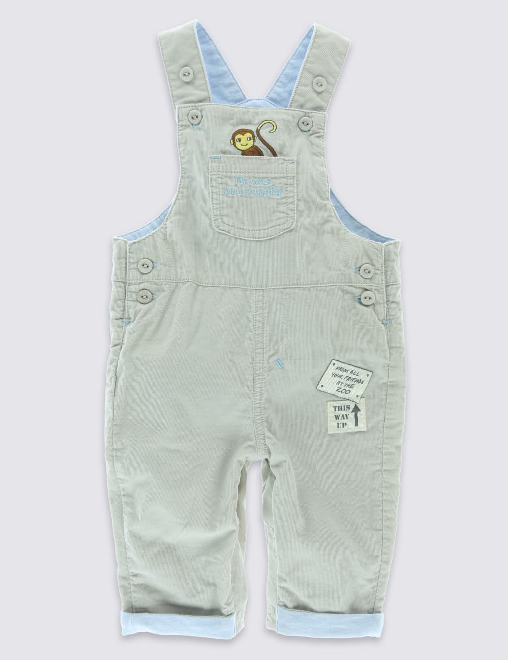 Dear Zoo 2 Piece Pure Cotton Dungaree & Bodysuit Outfit 4 of 5
