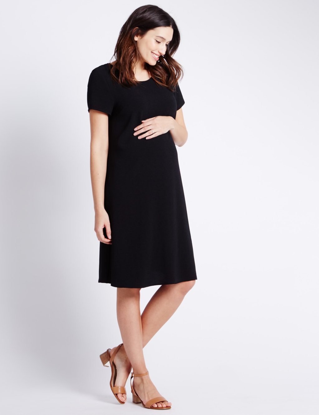 Maternity Crepe Dress M S