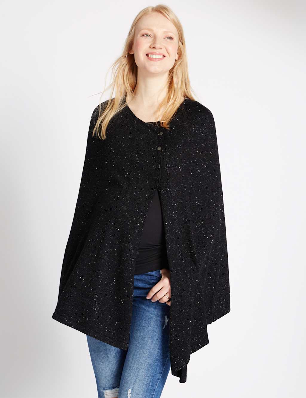 Maternity Twinkle Poncho Cape 1 of 4