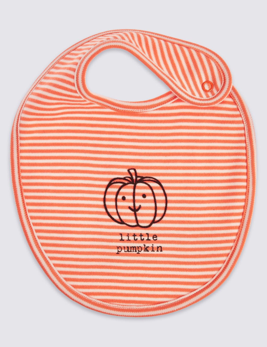 Pure Cotton Little Pumpkin Bib 1 of 3