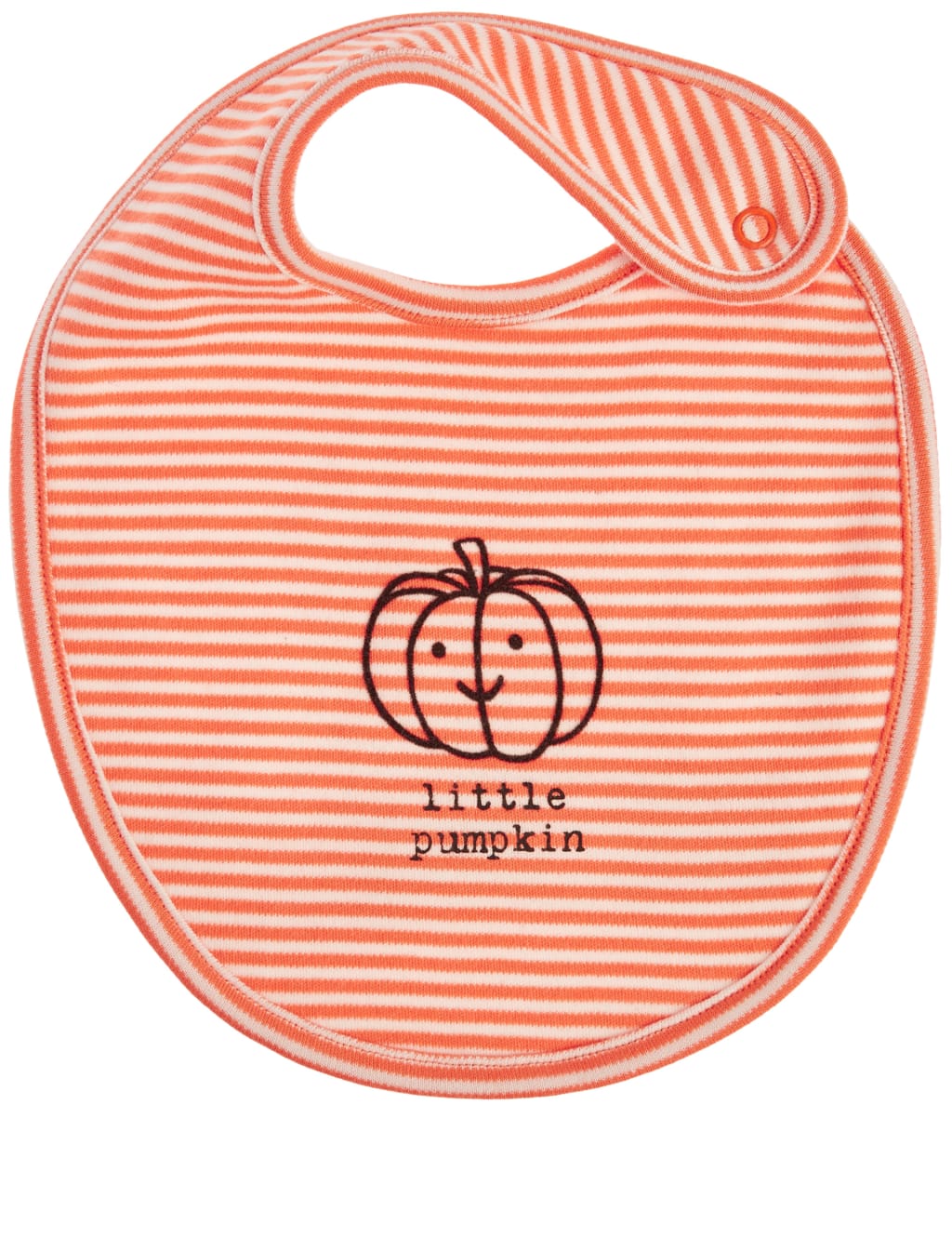 Pure Cotton Little Pumpkin Bib 3 of 3