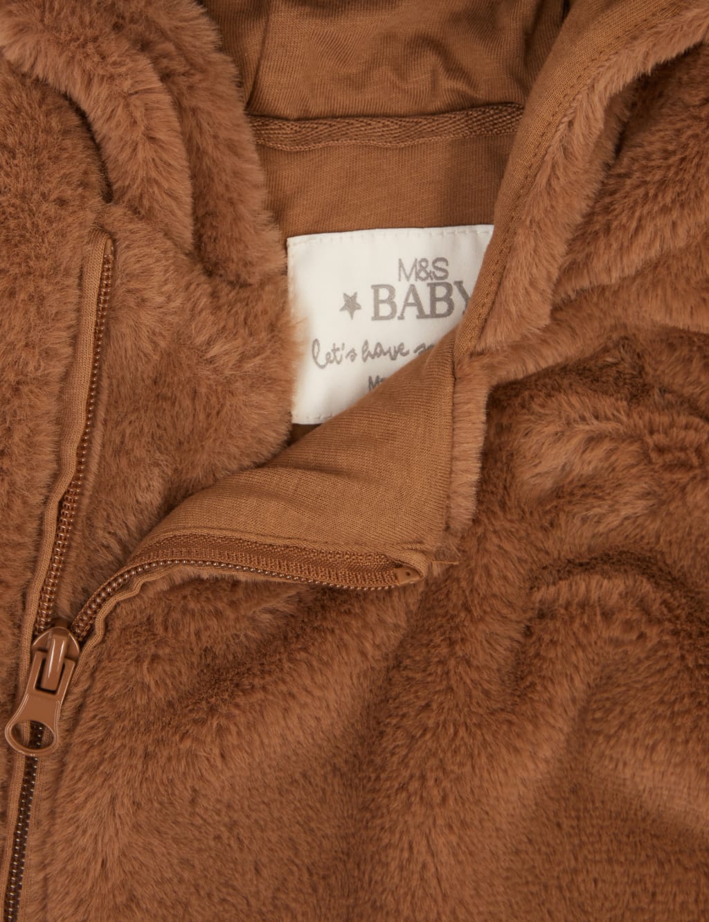 Faux Fur Bear Pramsuit (7lbs-12 Mths) 3 of 4