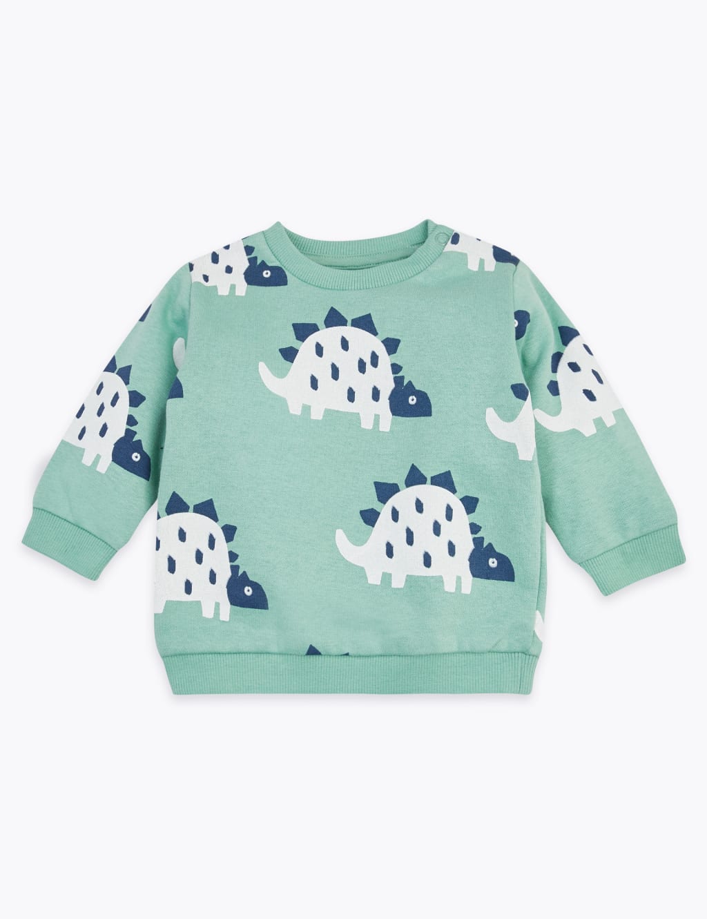 Cotton Dinosaur Print Sweatshirt 0 3 Yrs M S