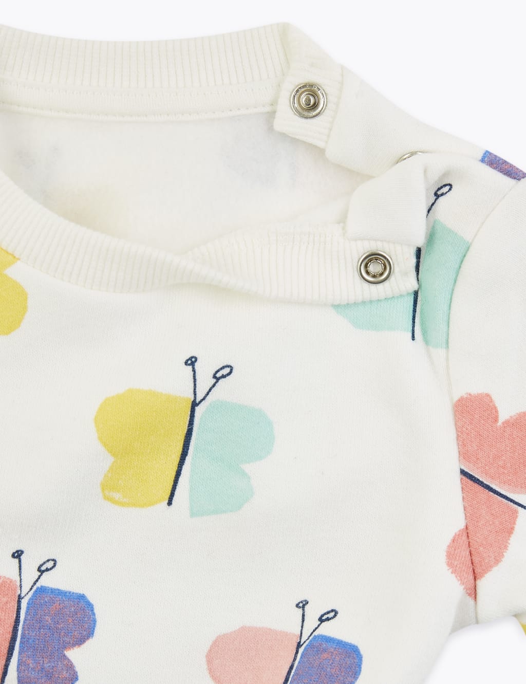 Cotton Rich Butterfly Print Sweatshirt 3 of 3