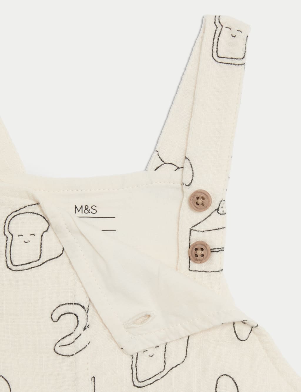 Pure Cotton Food Print Romper (0-3 Yrs) 3 of 3