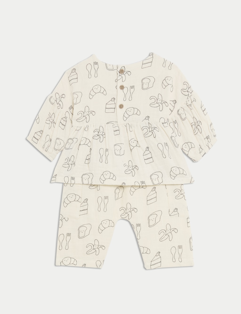 2pc Pure Cotton Print Outfit (0-3 Yrs) 2 of 6