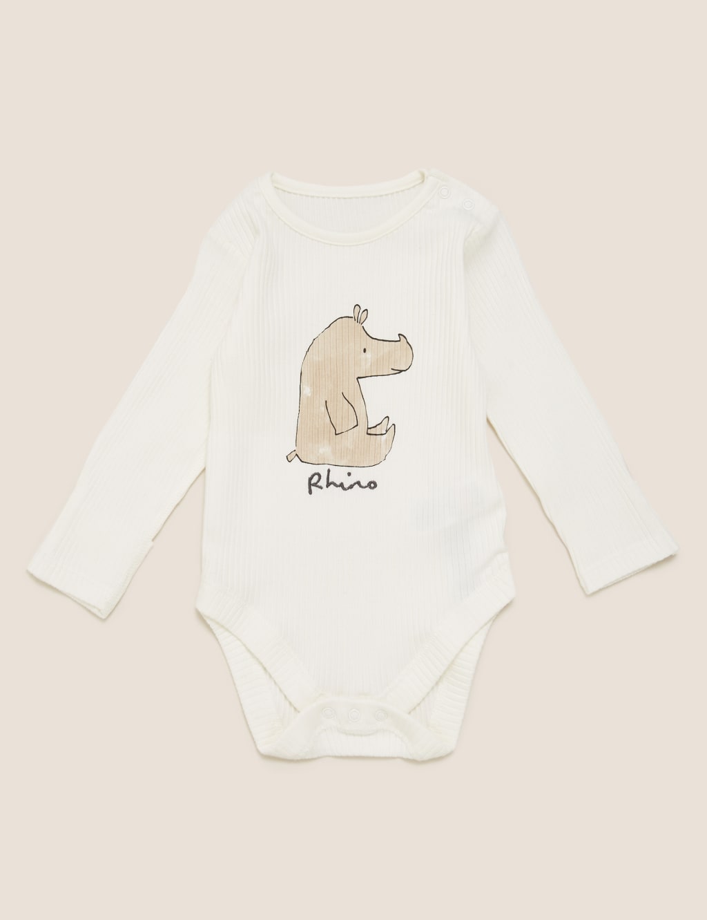 2pc Pure Cotton Rhino Print Outfit (7lbs- 12 Mths) 2 of 5