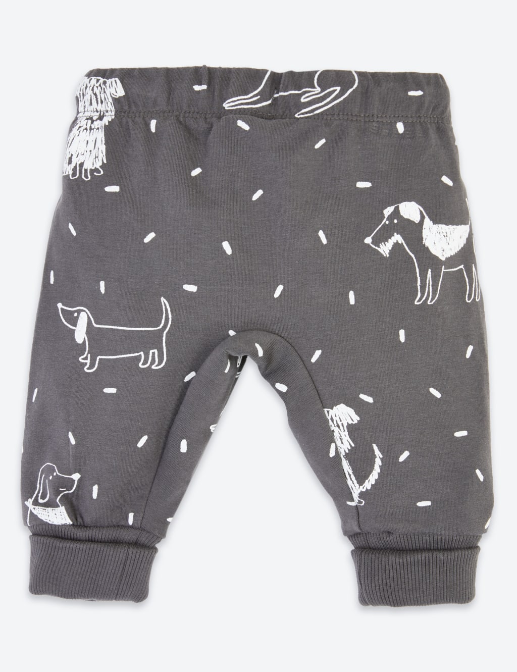 Organic Cotton All Over Dog Print Joggers (7lbs-3 Yrs) | M&S
