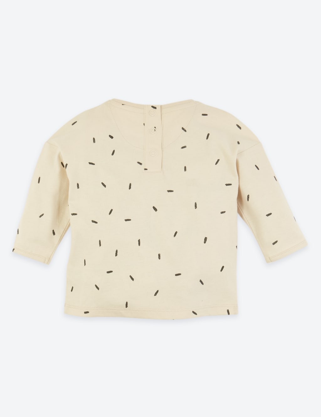 Organic Pure Cotton Dash Print Top (7lbs-3 Yrs) 2 of 4