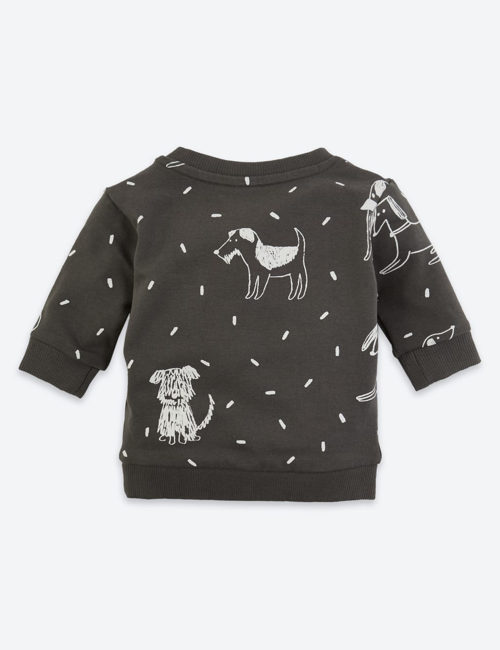 Organic Cotton Dog Print Sweatshirt (7lbs-3 Yrs) 2 of 3