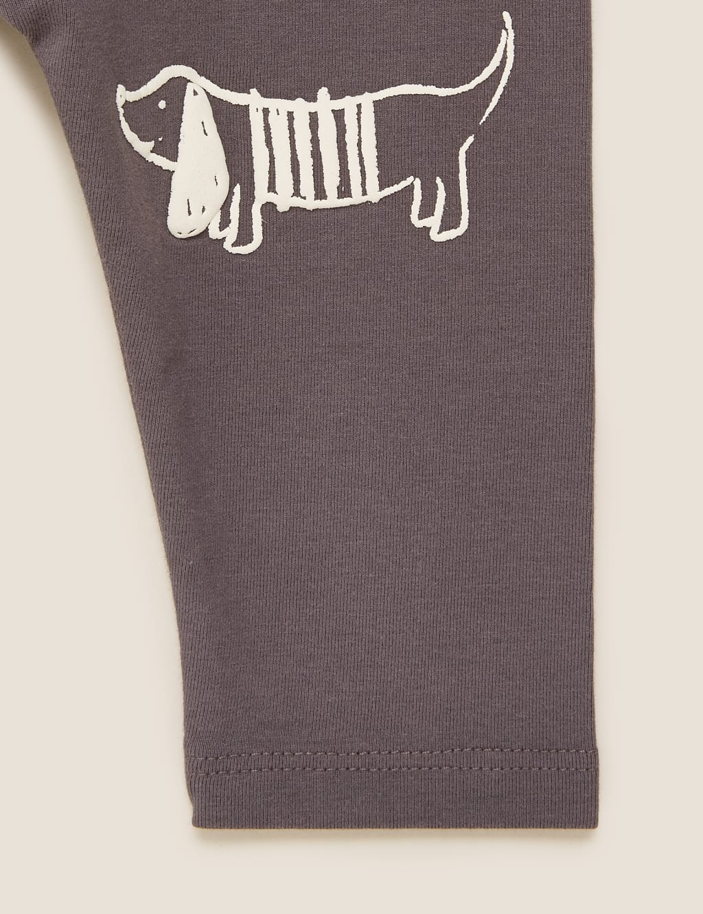3pk Cotton Sausage Dog Print Leggings (0-3 Yrs) 6 of 6