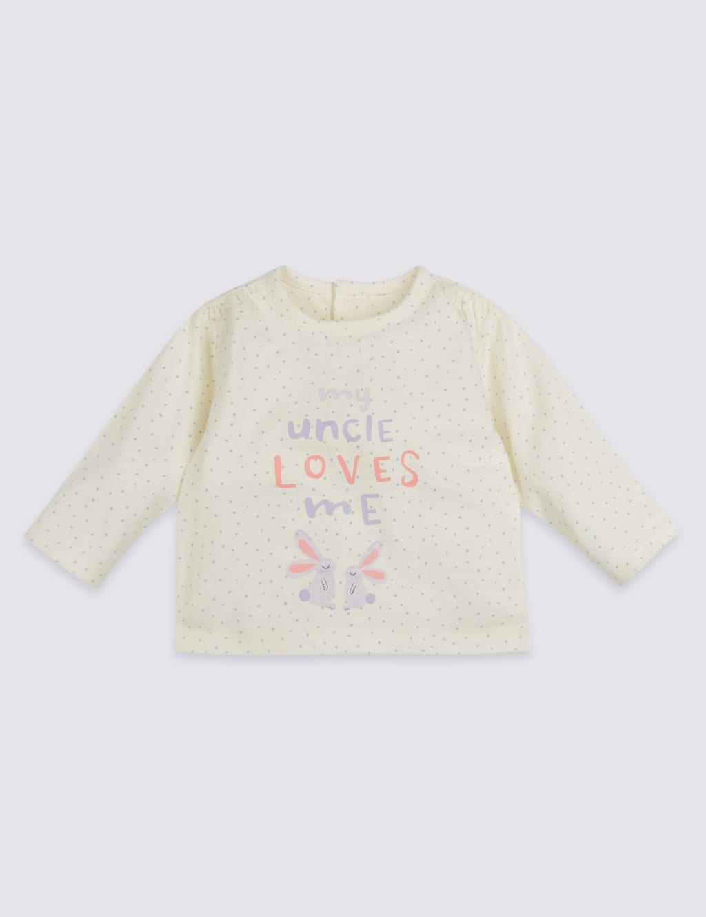 My Uncle Loves Me Pure Cotton Spotted Top 1 of 3