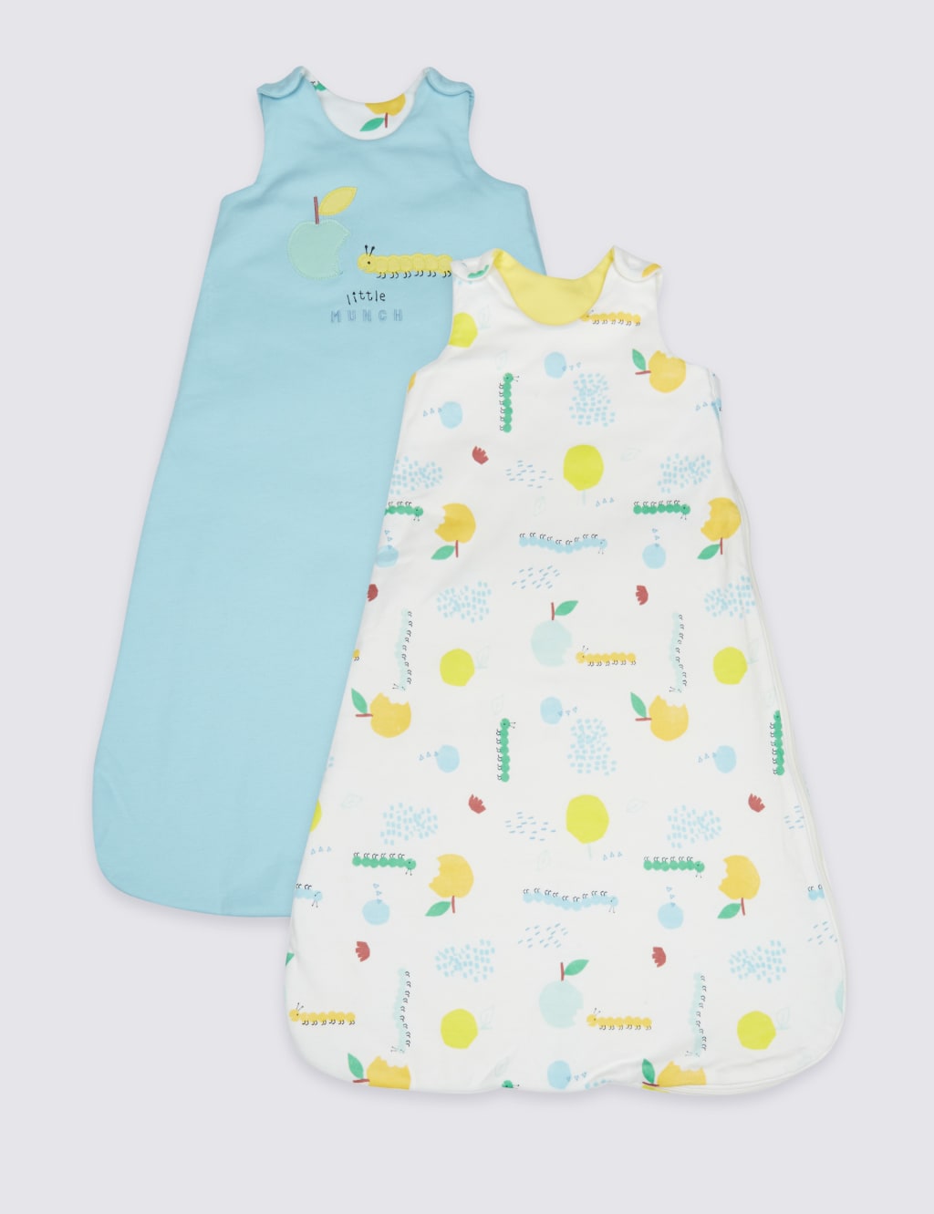 2 Pack Pure Cotton 1.6 Tog Sleeping Bags 1 of 5