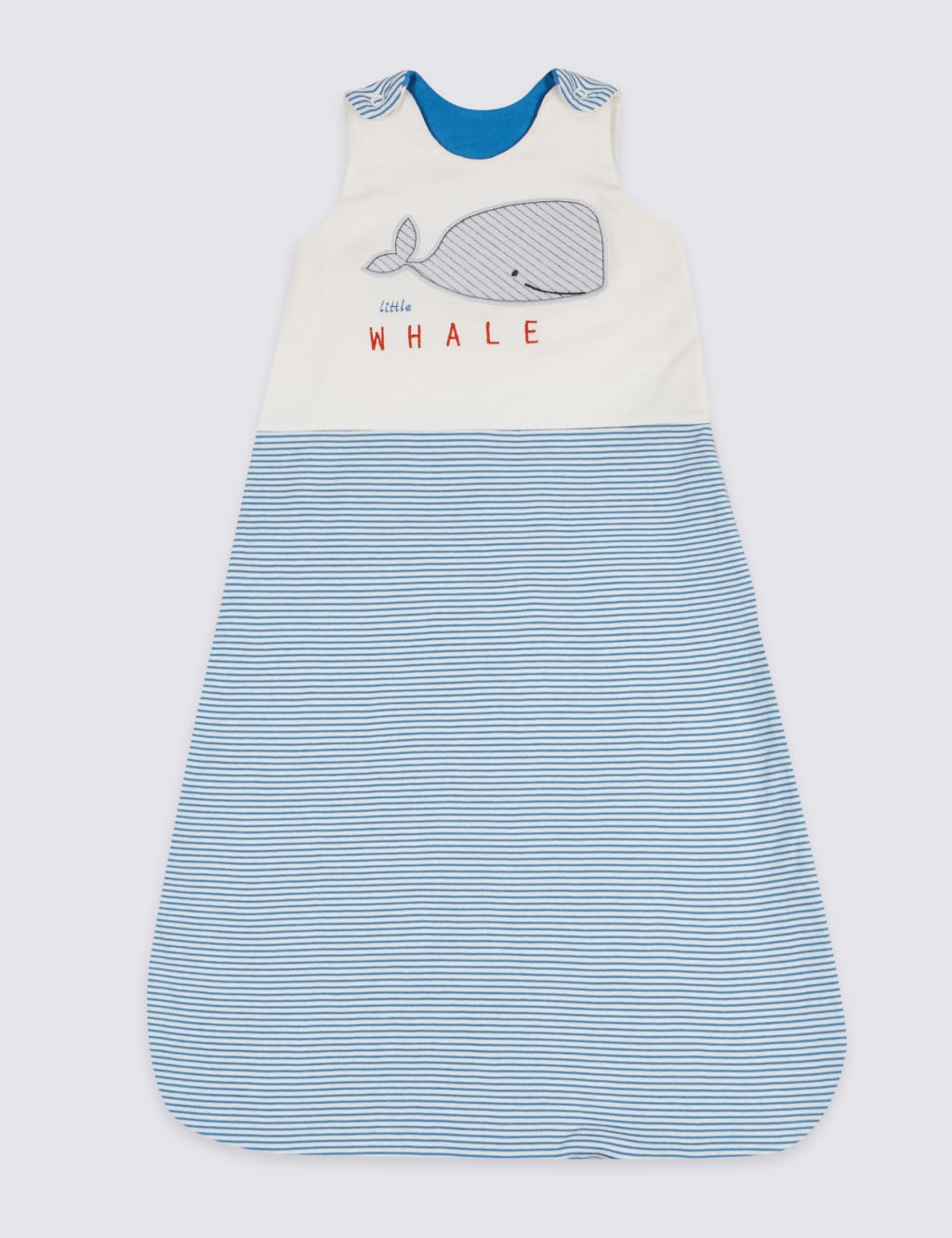 Pure Cotton Striped 1.6 Tog Sleeping Bag 1 of 5