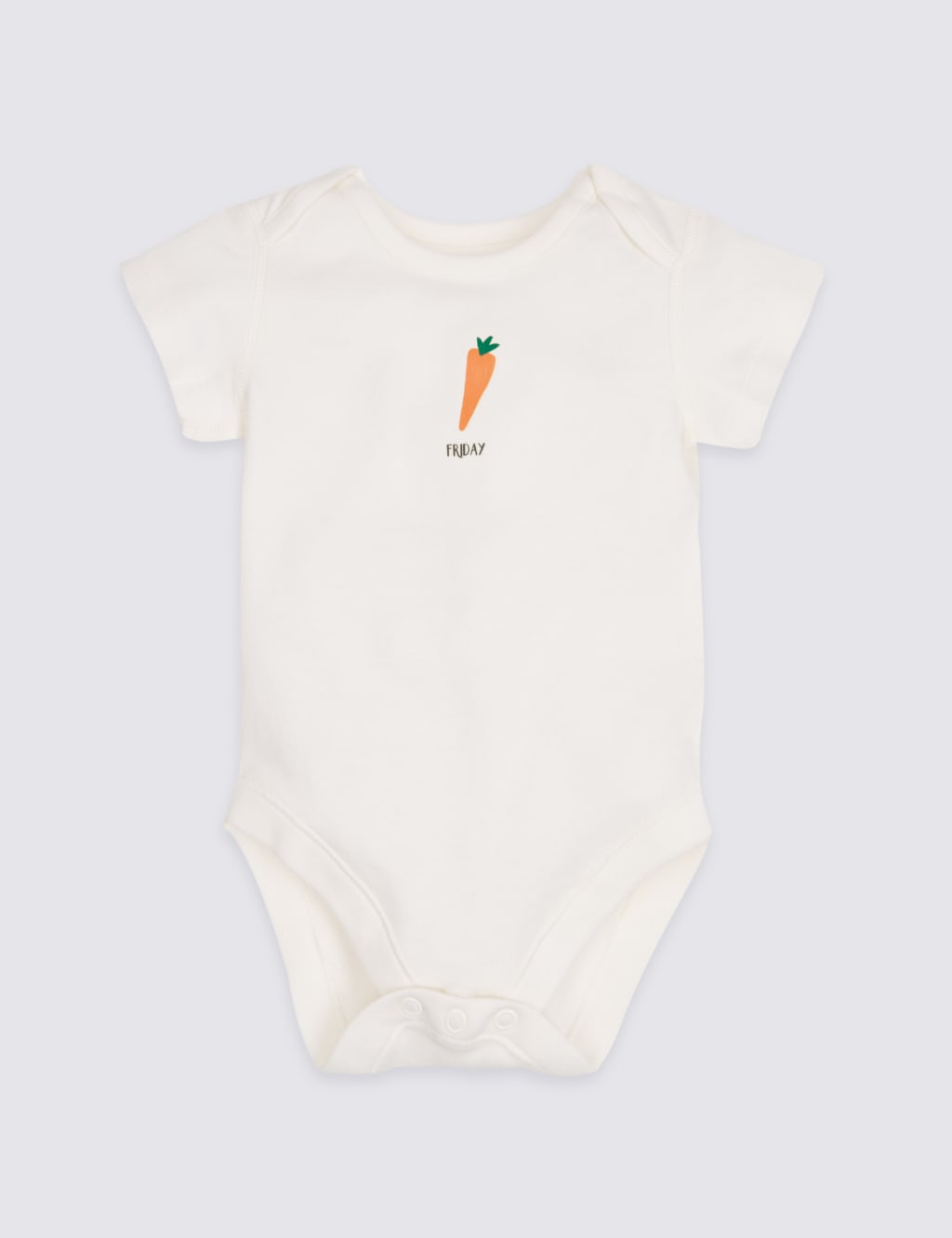 7 Pack Days of the Week Pure Cotton Fruit Bodysuits 5 of 10