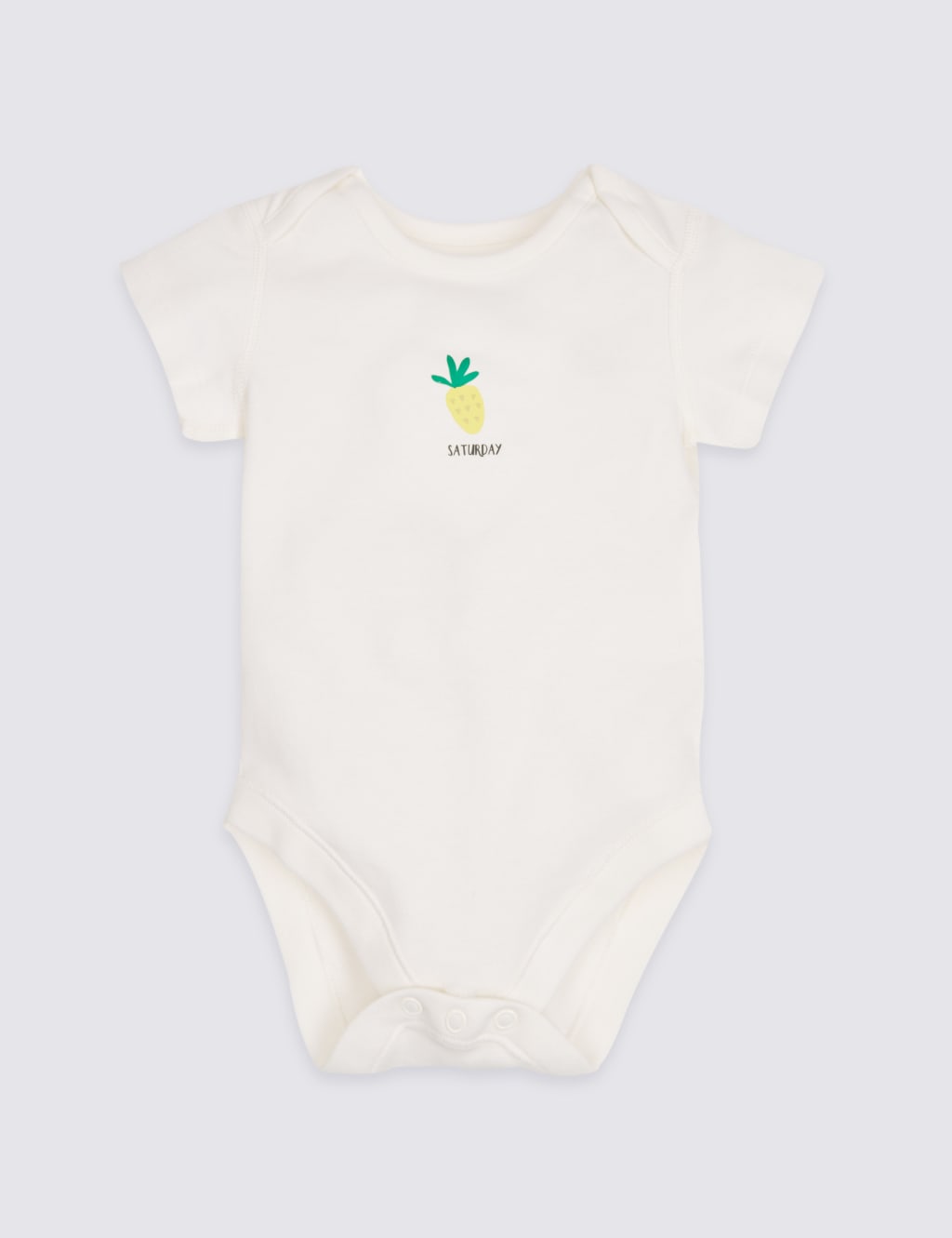 7 Pack Days of the Week Pure Cotton Fruit Bodysuits 6 of 10