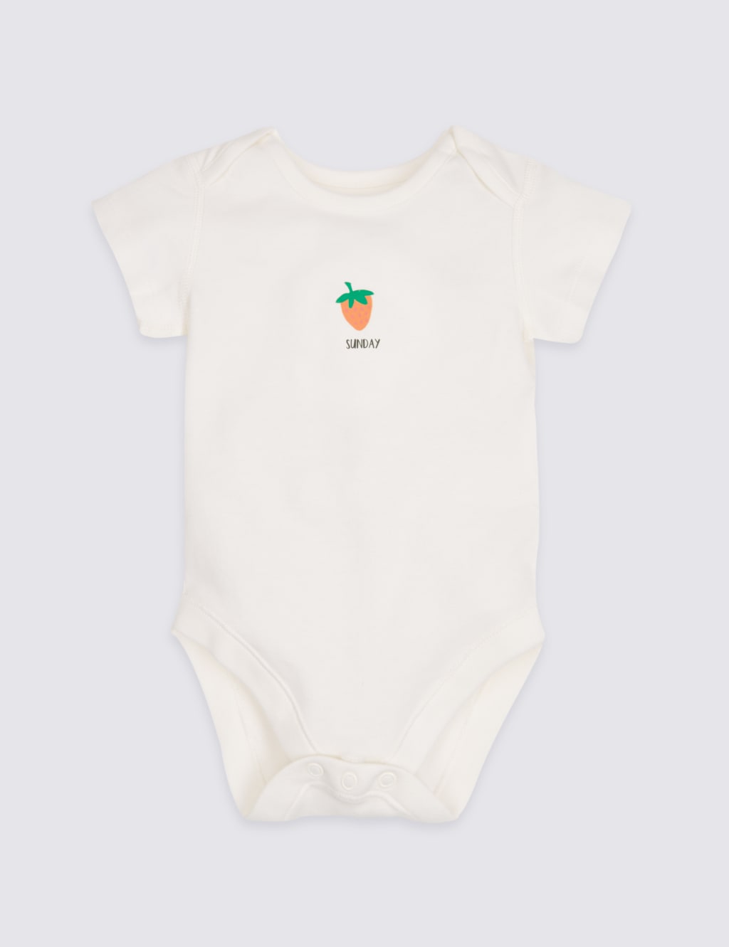 7 Pack Days of the Week Pure Cotton Fruit Bodysuits 7 of 10