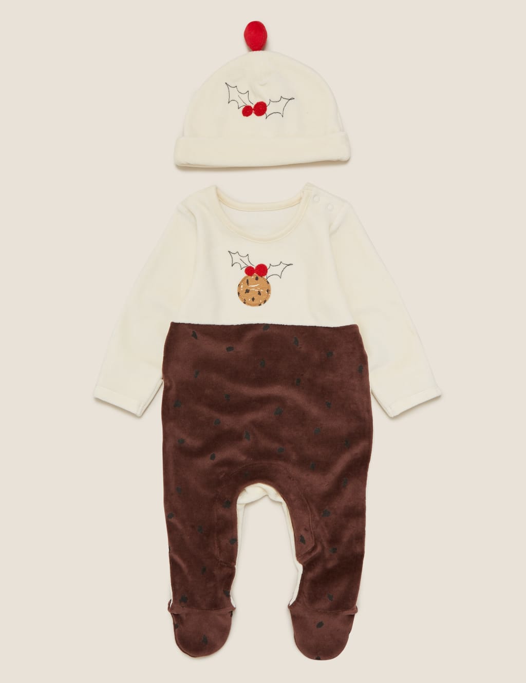 2 Piece Cotton Pudding Sleepsuit Outfit (0-18 Mths) 1 of 6