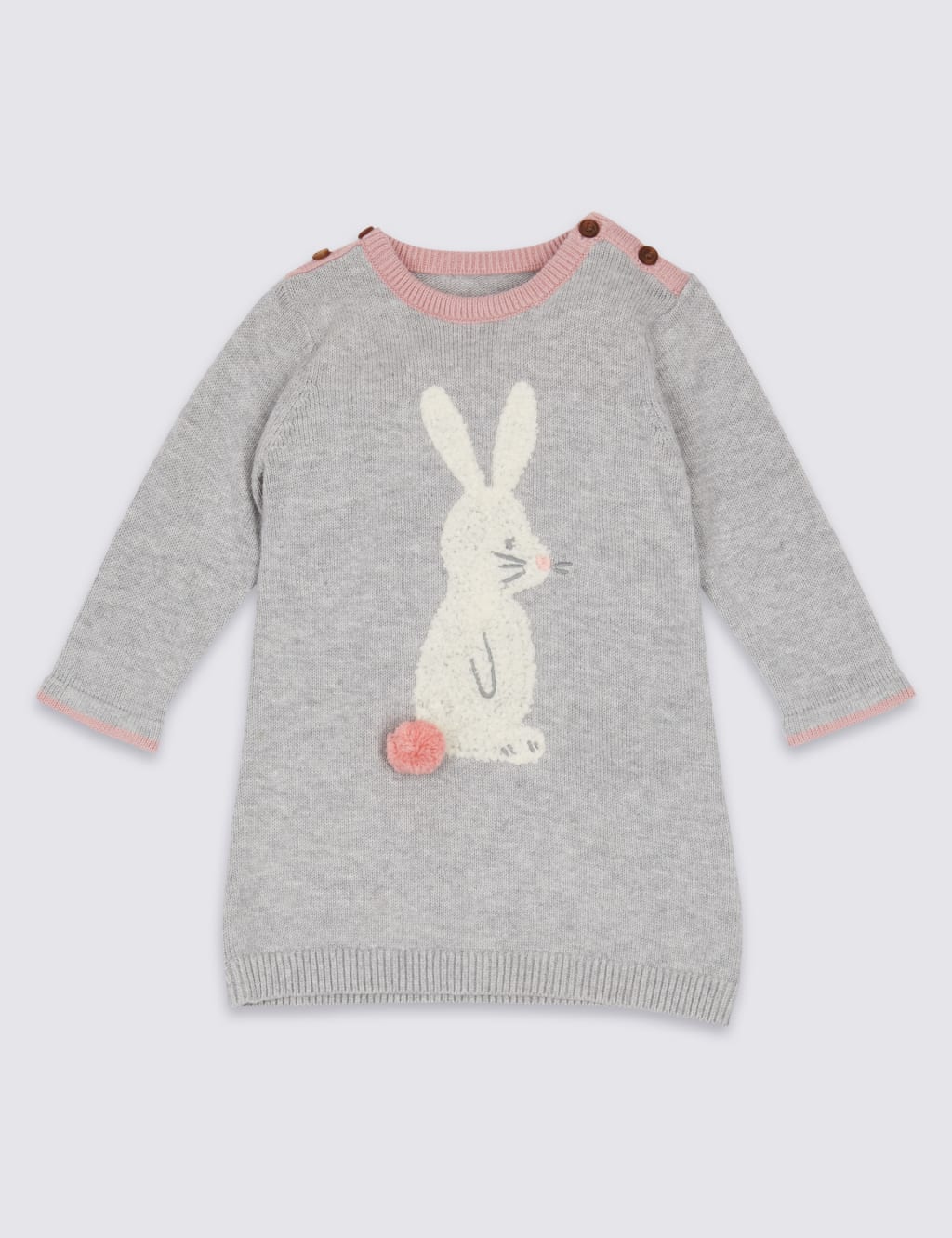 2 Piece Knitted Baby Dress with Tights 2 of 6