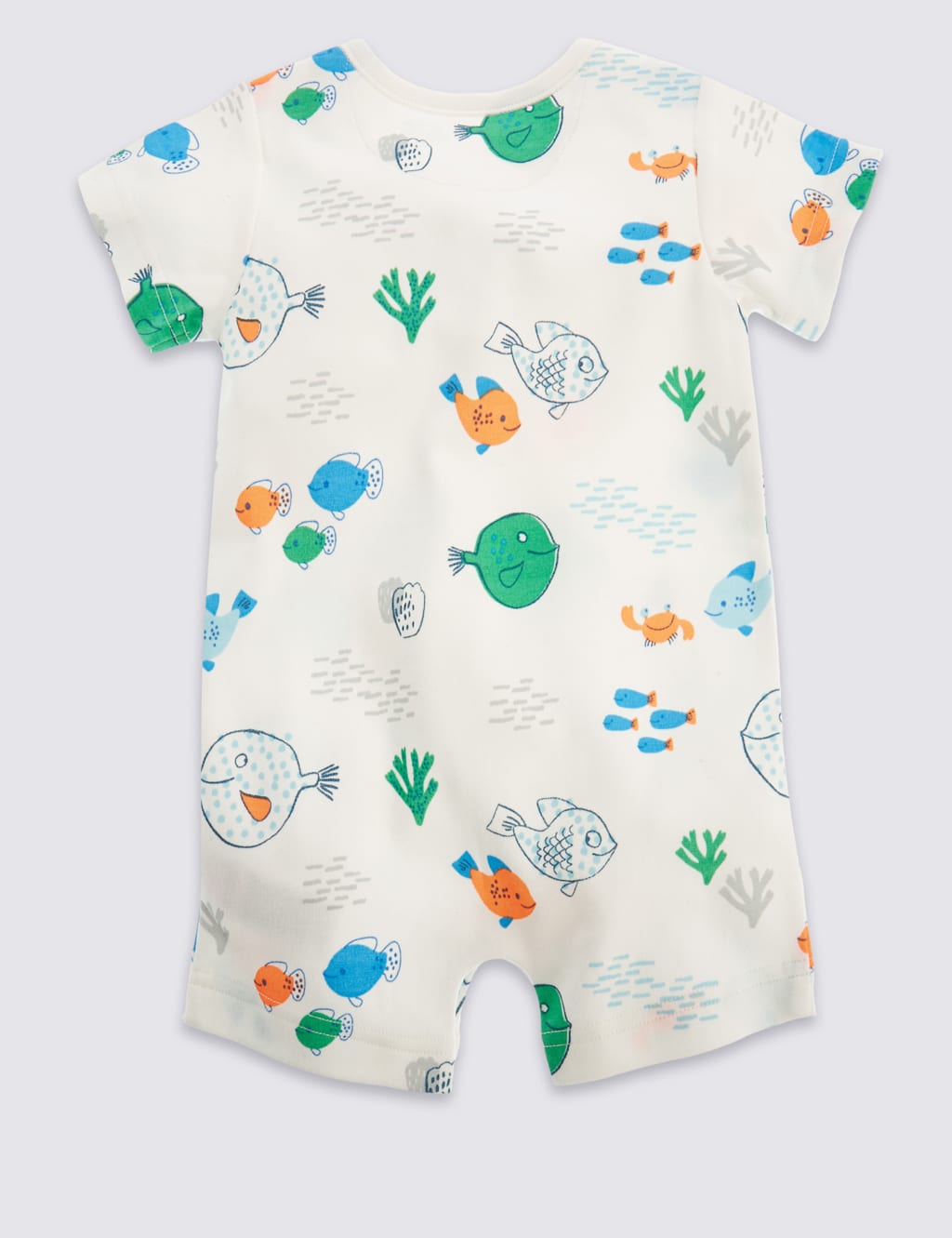 3 Pack Pure Cotton Assorted Rompers 2 of 4