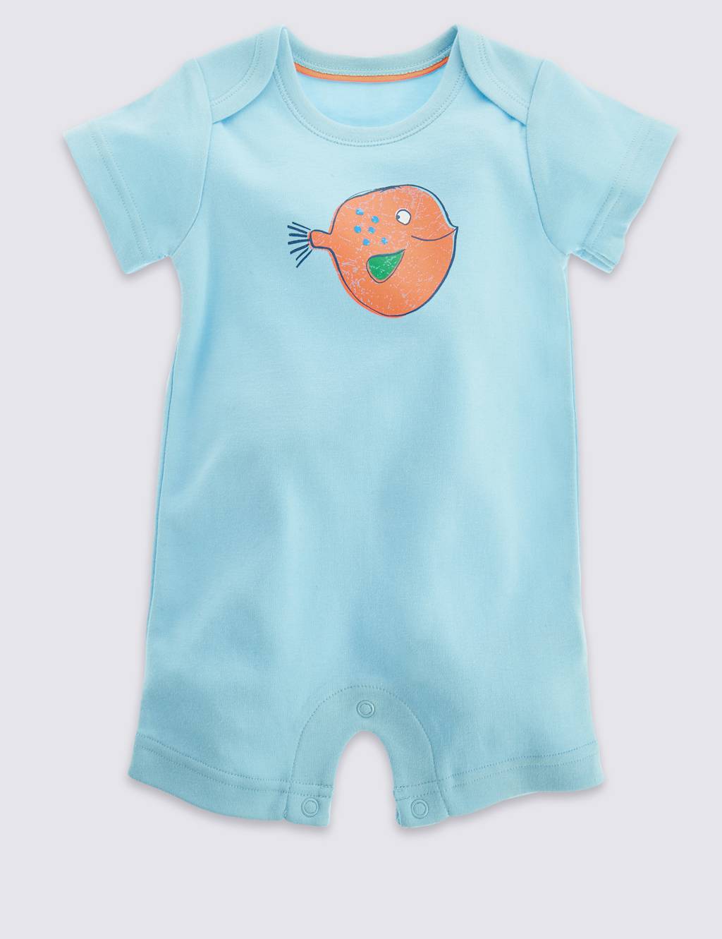 3 Pack Pure Cotton Assorted Rompers 3 of 4