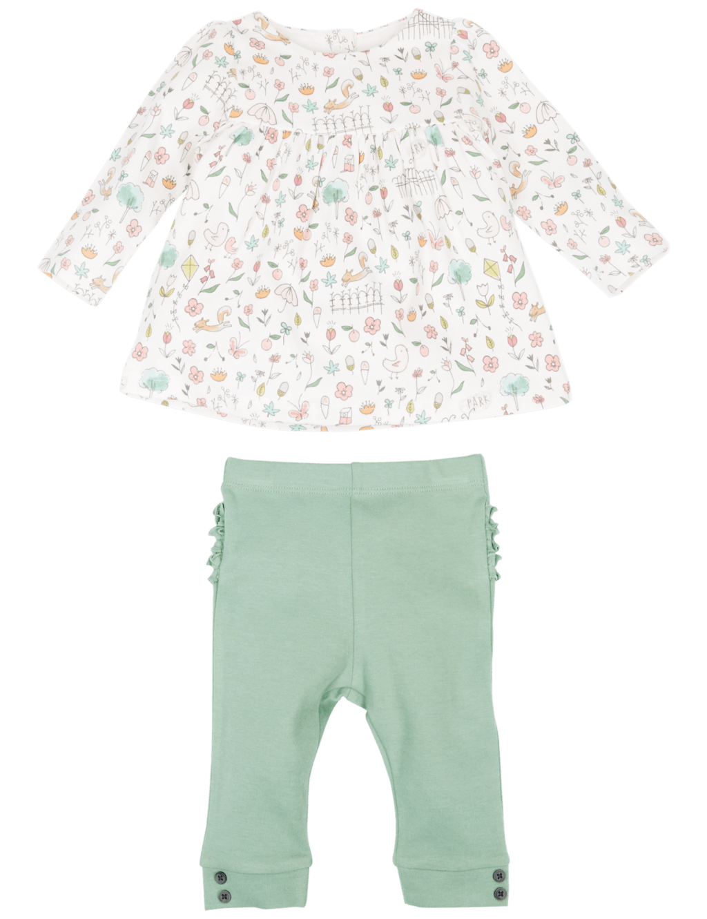 2 Piece Top & Leggings Ruffle Bum Outfit 6 of 7