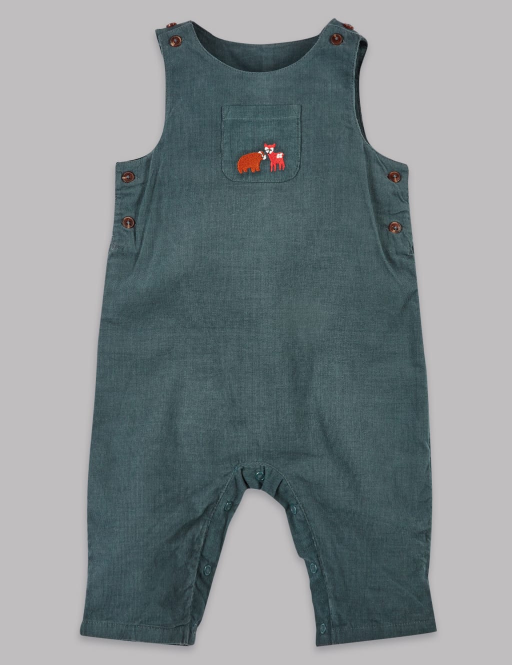 2 Piece Cord Dungarees & Woven Bodysuit Outfit 3 of 7