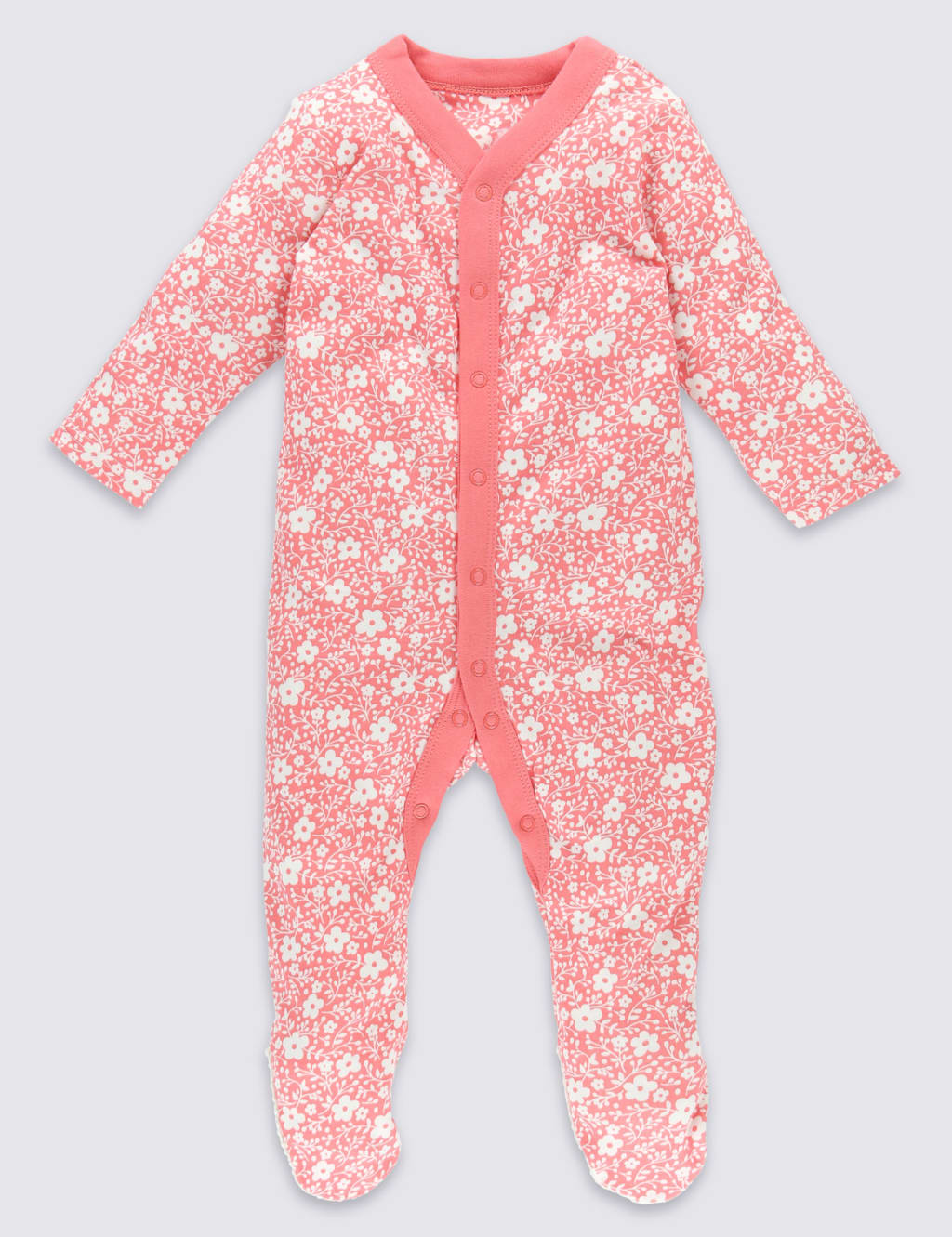 3 Pack Pure Cotton Sleepsuits 2 of 9