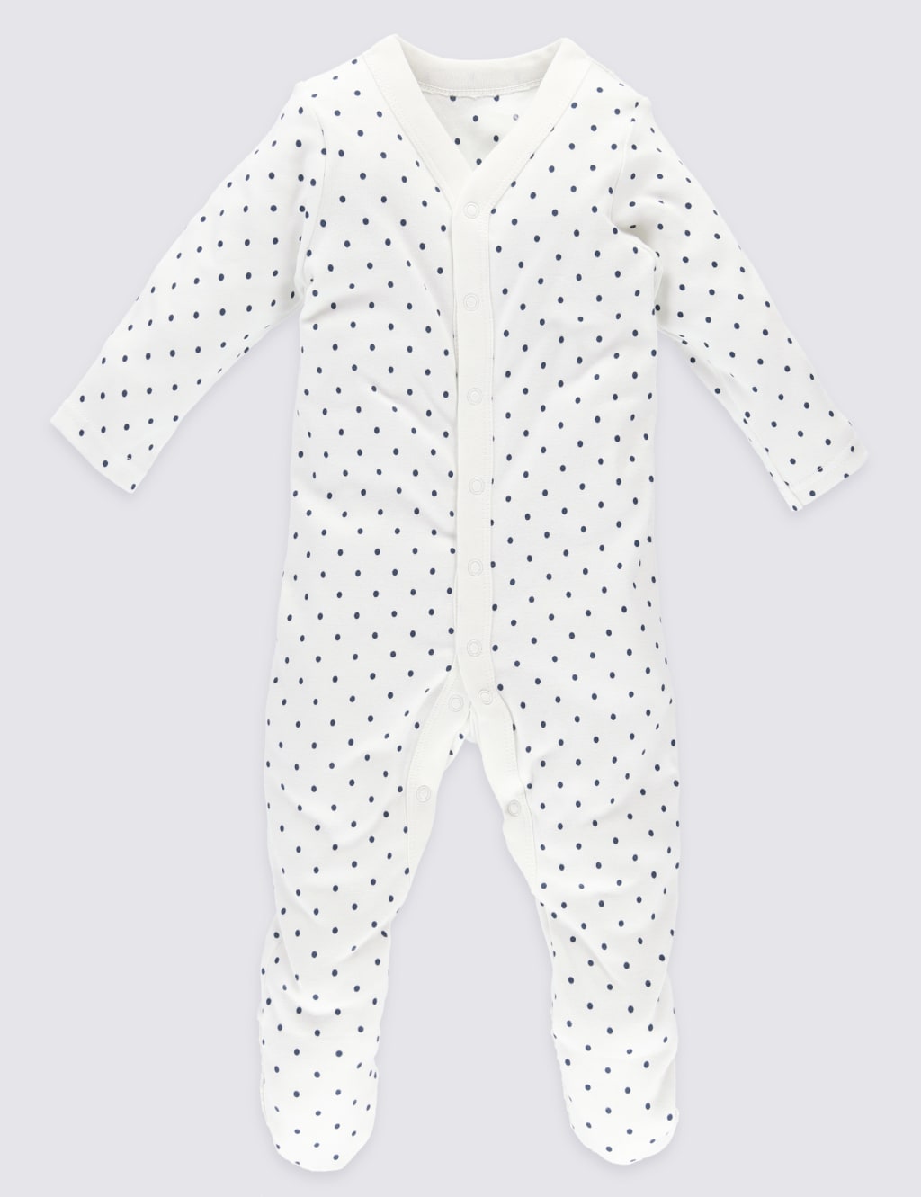 3 Pack Pure Cotton Sleepsuits 3 of 9