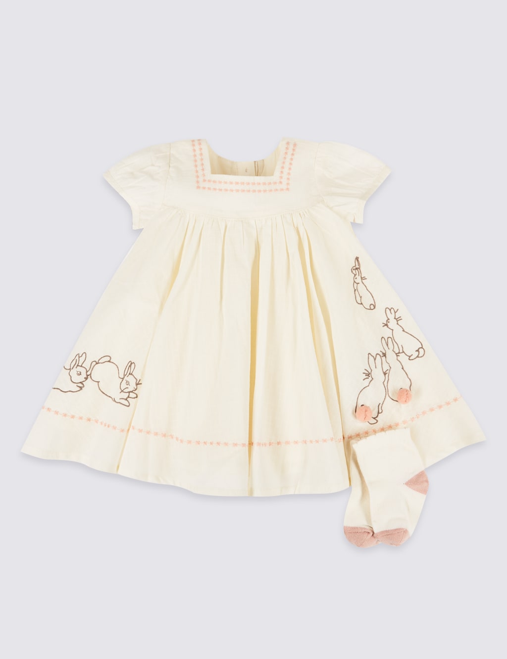 2 Piece Peter Rabbit Dress with Socks Outfit M S