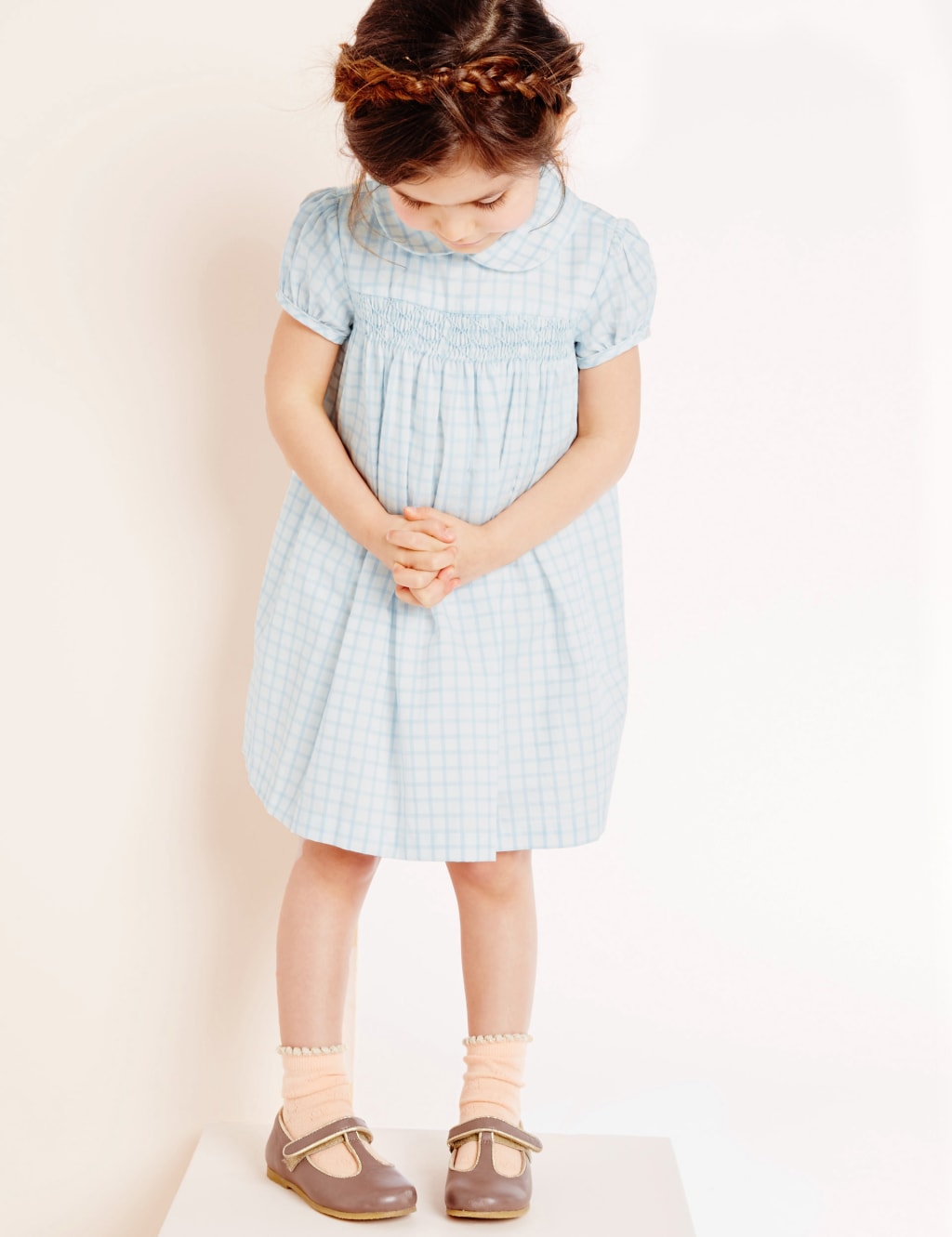 Check Pure Cotton Dress (3 Months - 5 Years) 1 of 5